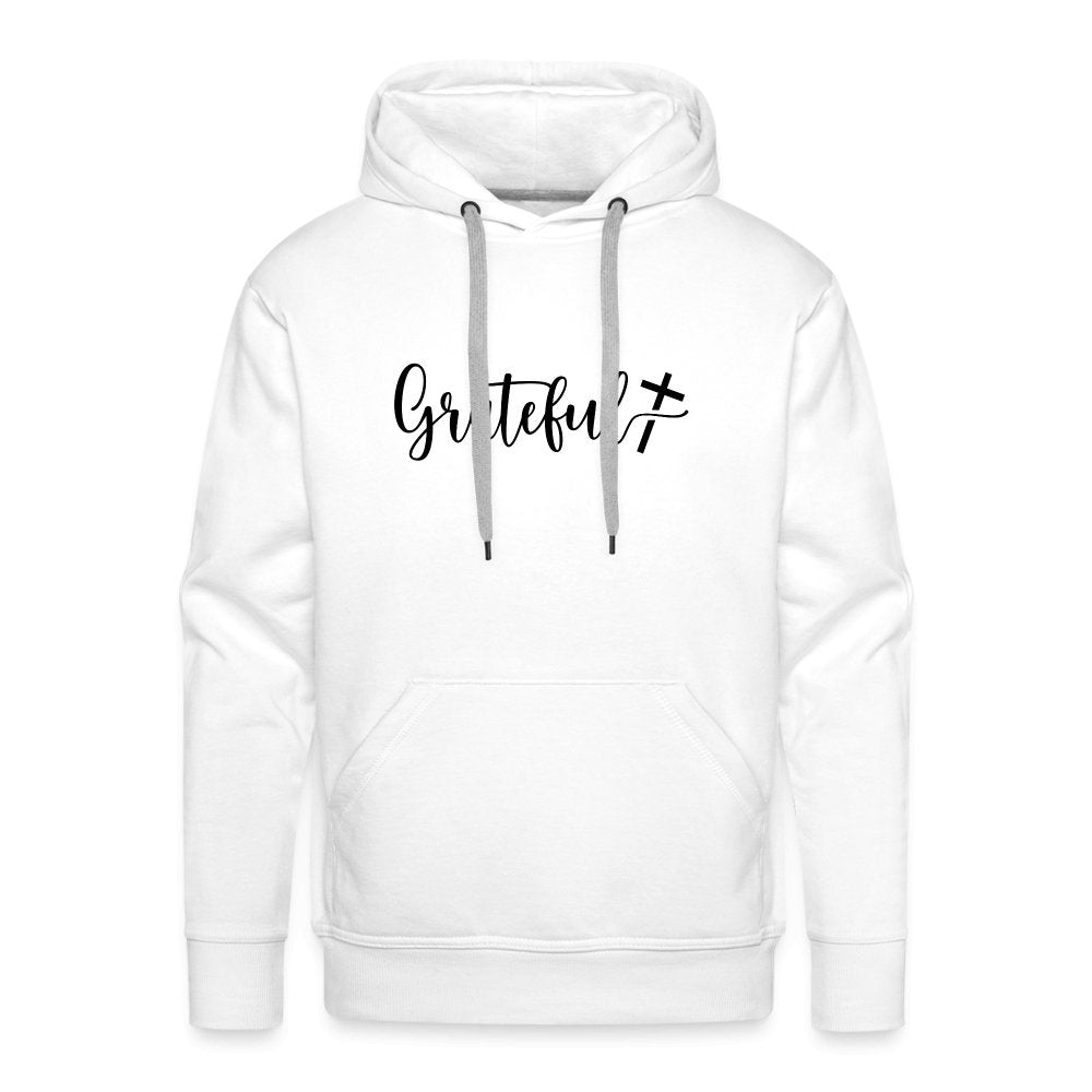 Grateful Men’s Premium Hoodie - white