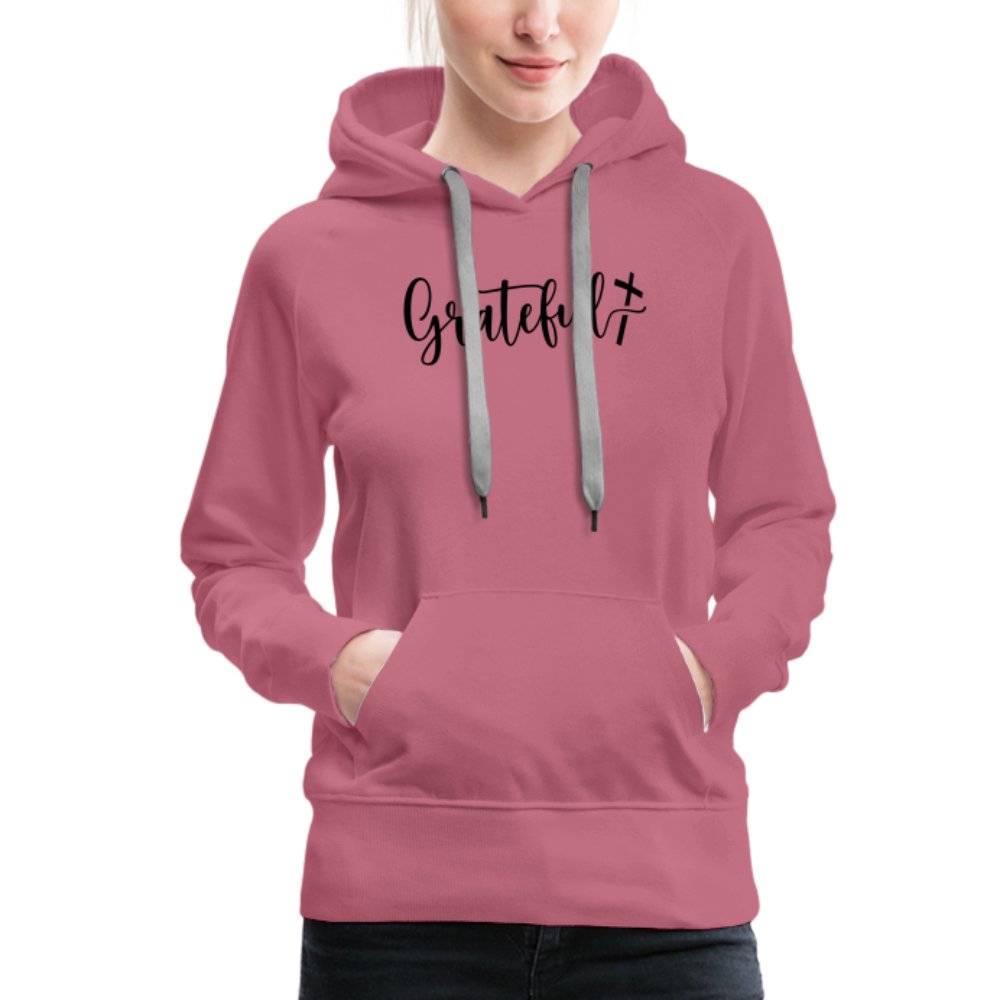 Grateful Women’s Premium Hoodie - mauve