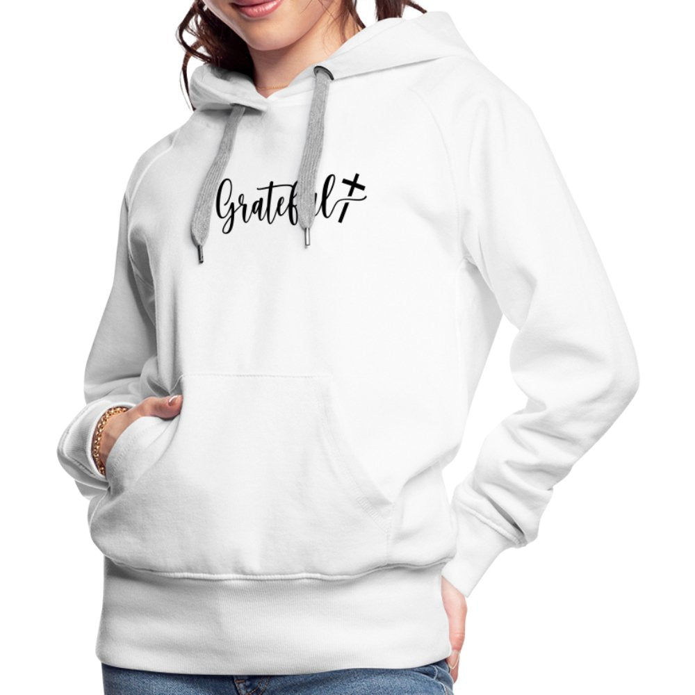 Grateful Women’s Premium Hoodie - white