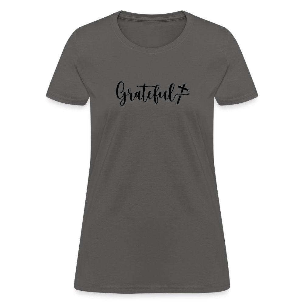 Grateful Women's T-Shirt - charcoal