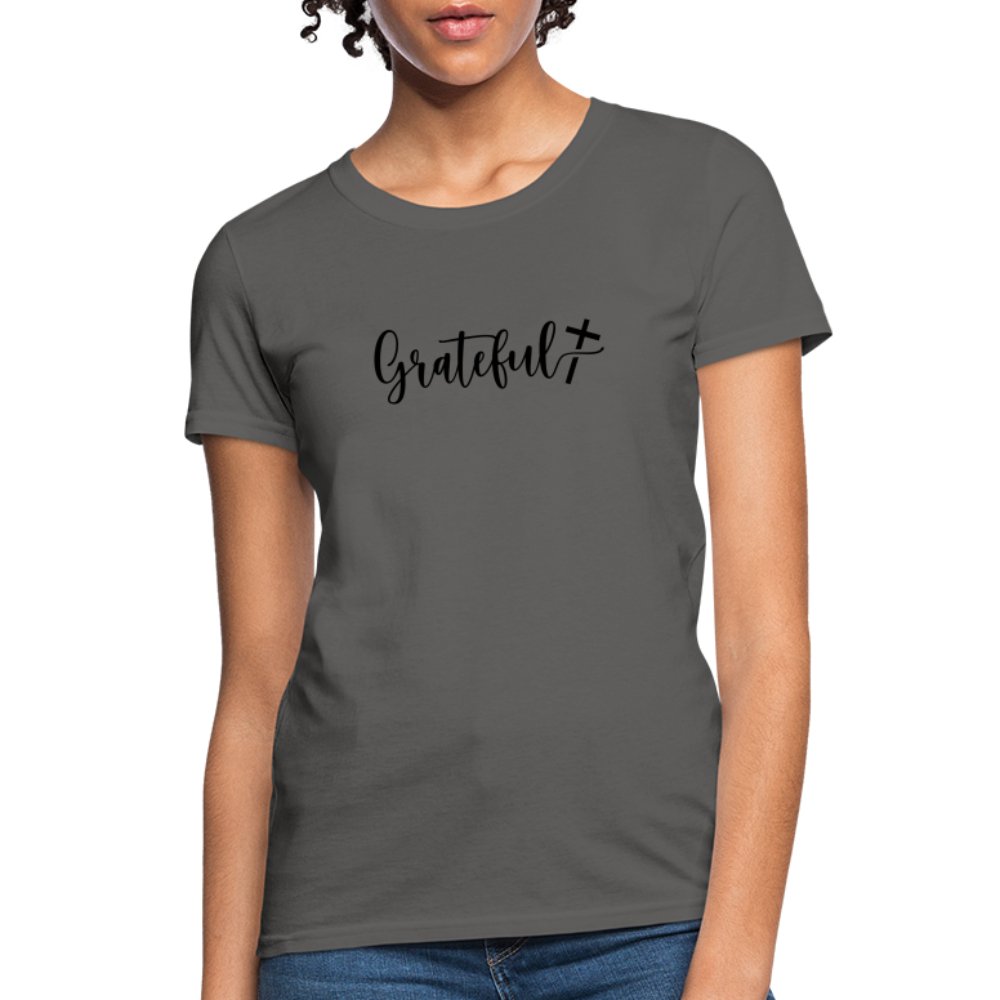 Grateful Women's T-Shirt - charcoal