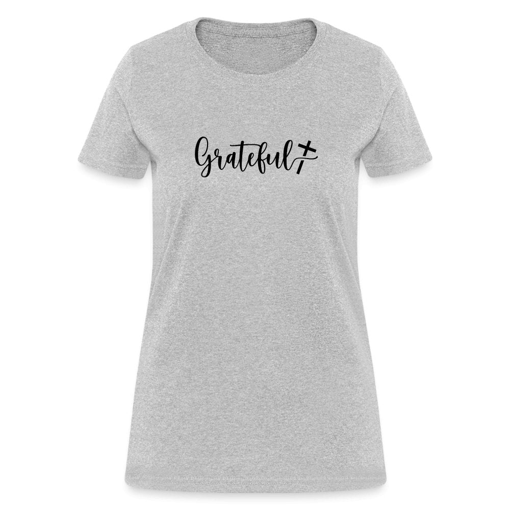 Grateful Women's T-Shirt - heather gray