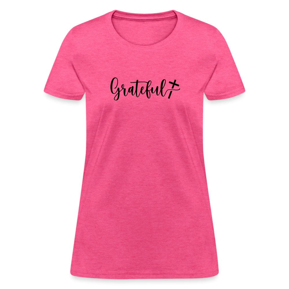 Grateful Women's T-Shirt - heather pink