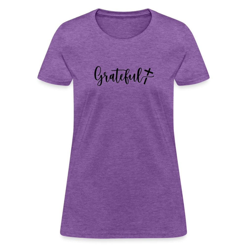 Grateful Women's T-Shirt - purple heather