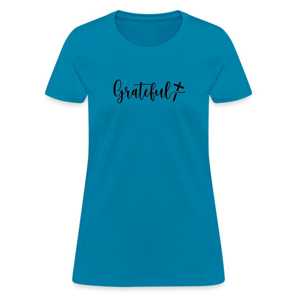 Grateful Women's T-Shirt - turquoise