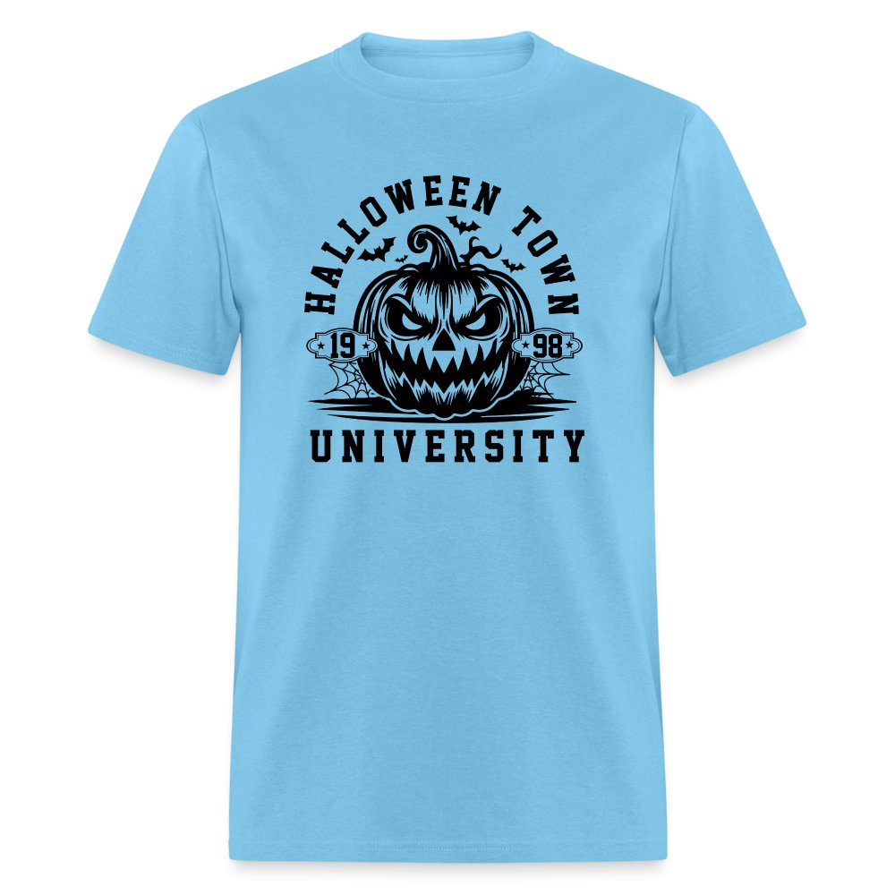 Halloween Town University T-Shirt (Halloween) - aquatic blue