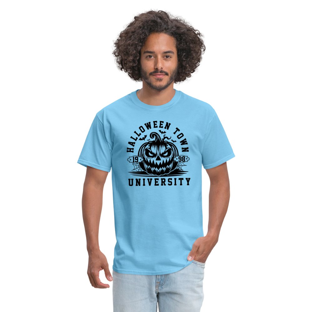 Halloween Town University T-Shirt (Halloween) - aquatic blue