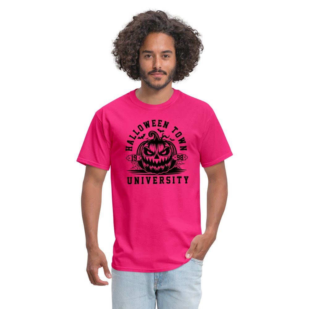 Halloween Town University T-Shirt (Halloween) - fuchsia