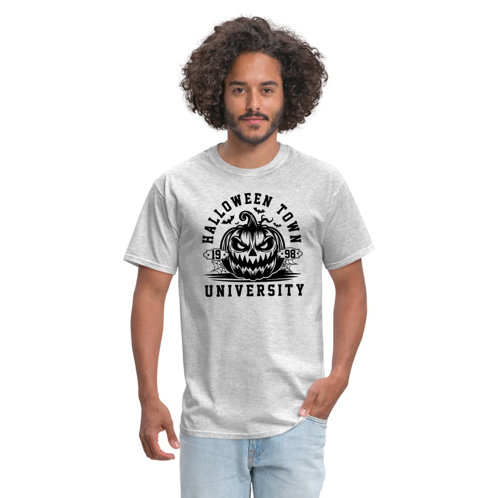 Halloween Town University T-Shirt (Halloween) - heather gray