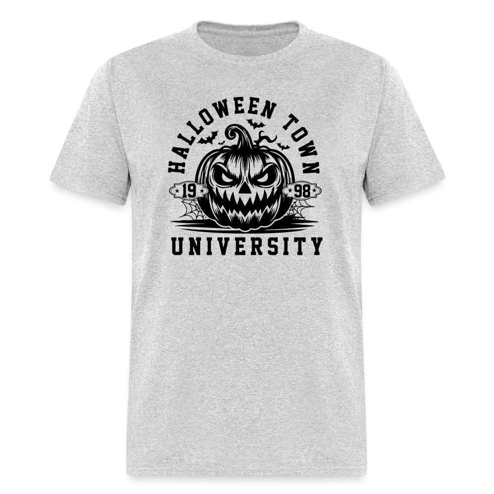 Halloween Town University T-Shirt (Halloween) - heather gray