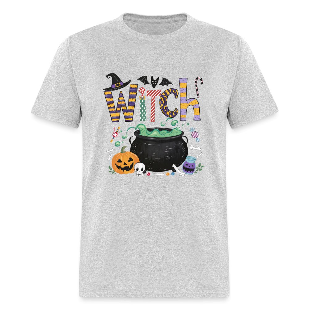 Halloween Witch T-Shirt - heather gray