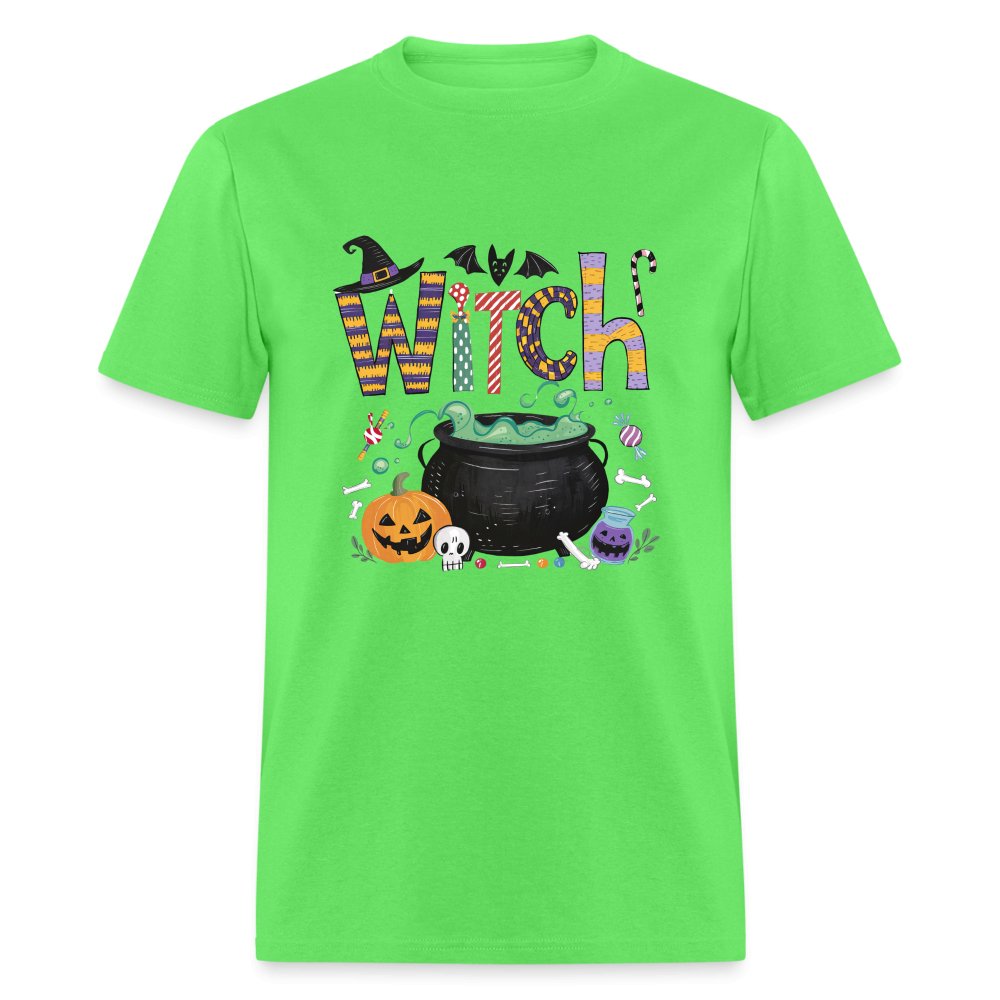 Halloween Witch T-Shirt - kiwi