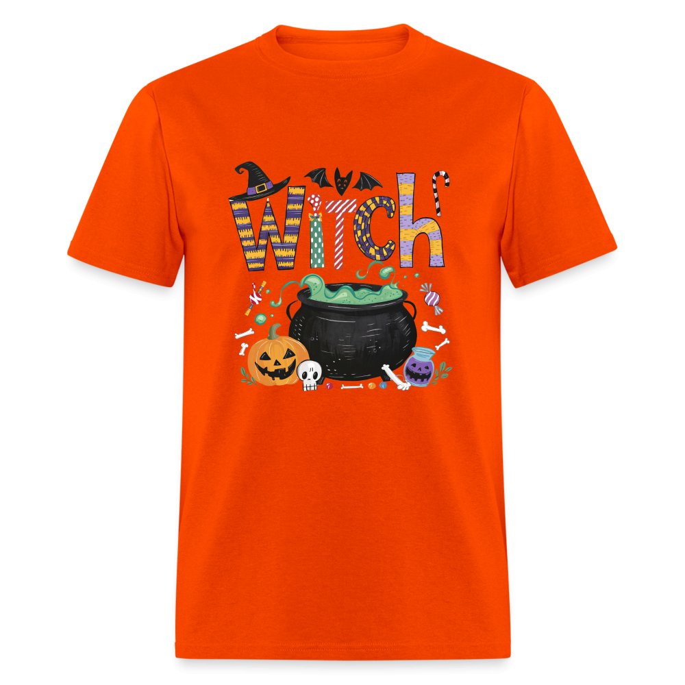 Halloween Witch T-Shirt - option1# - Unisex Classic T-Shirt | Fruit of the Loom 3930