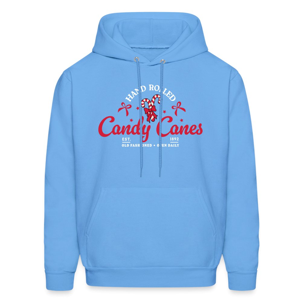 Hand Rolled Candy Canes Hoodie - carolina blue