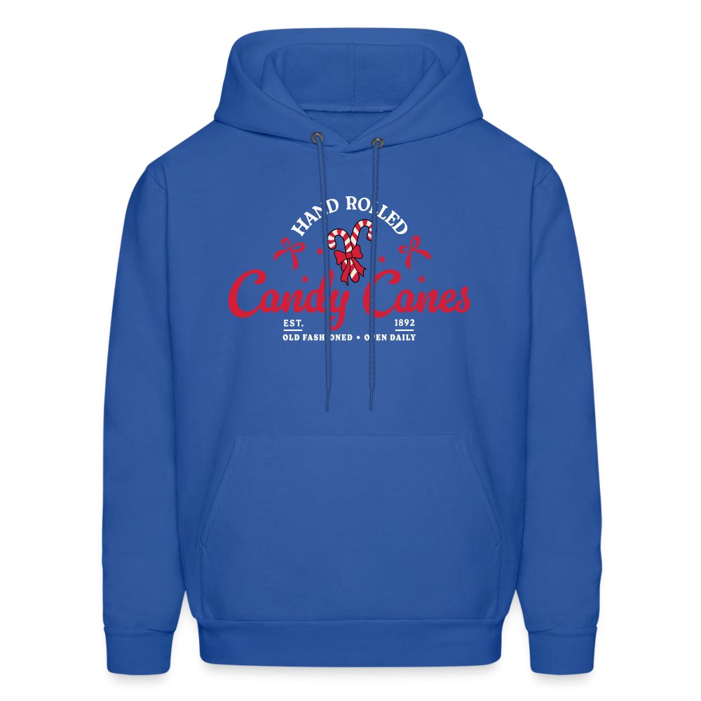 Hand Rolled Candy Canes Hoodie - royal blue