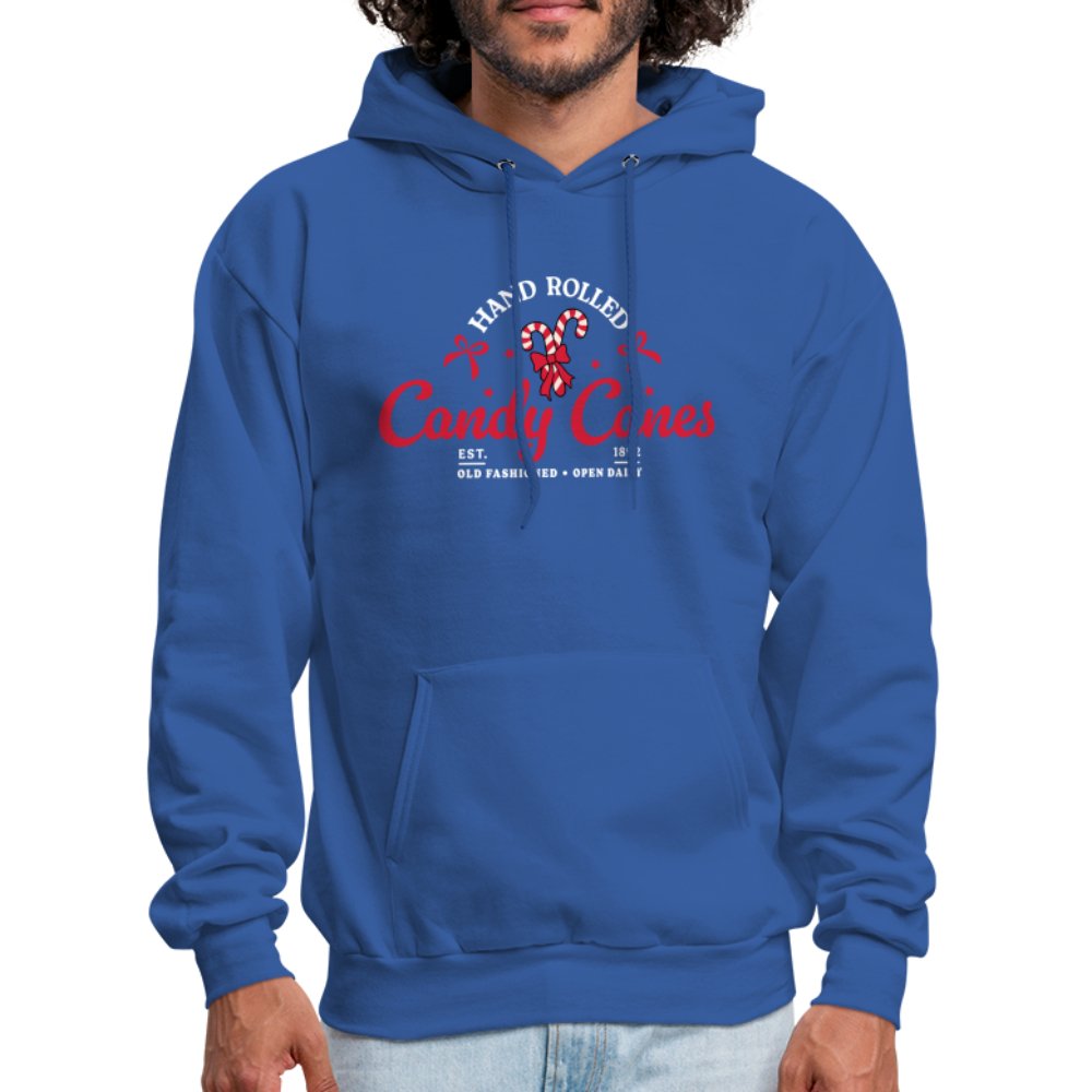 Hand Rolled Candy Canes Hoodie - royal blue