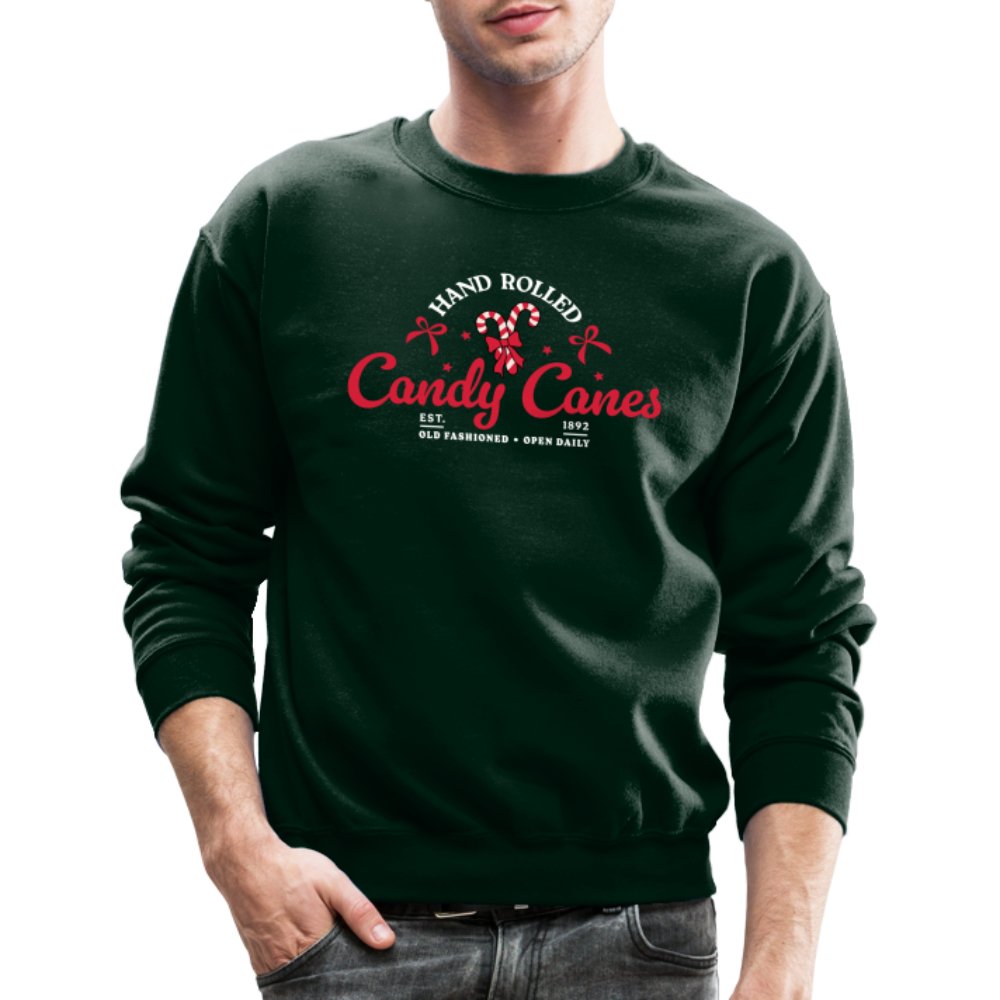 Hand Rolled Candy Canes Sweatshirt - navy