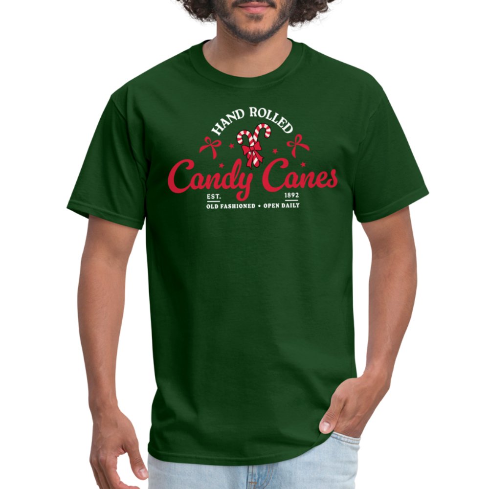 Hand Rolled Candy Canes T-Shirt - royal blue