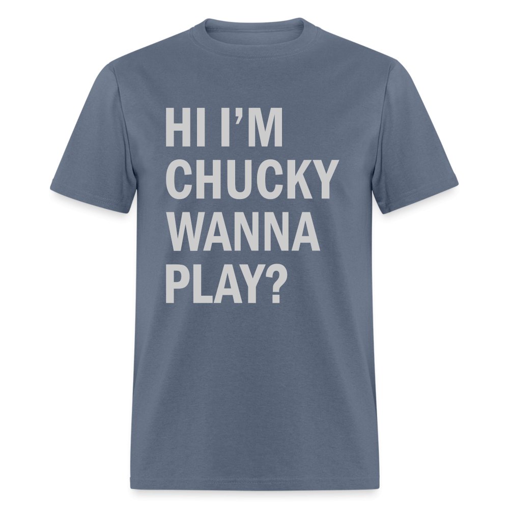 Hi I'm Chucky Wanna Play T-Shirt - burgundy