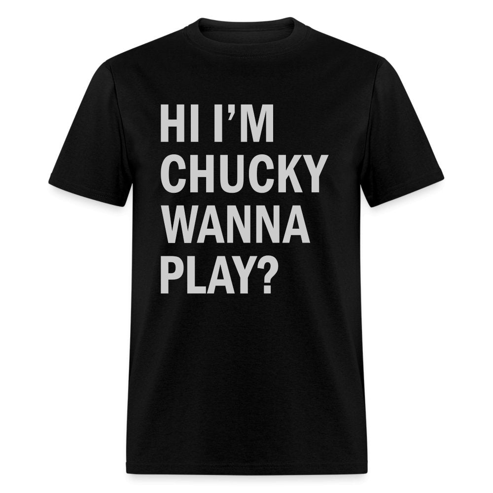 Hi I'm Chucky Wanna Play T-Shirt - heather black