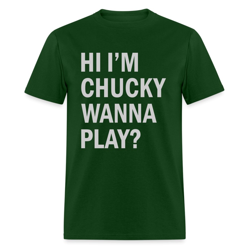 Hi I'm Chucky Wanna Play T-Shirt - purple