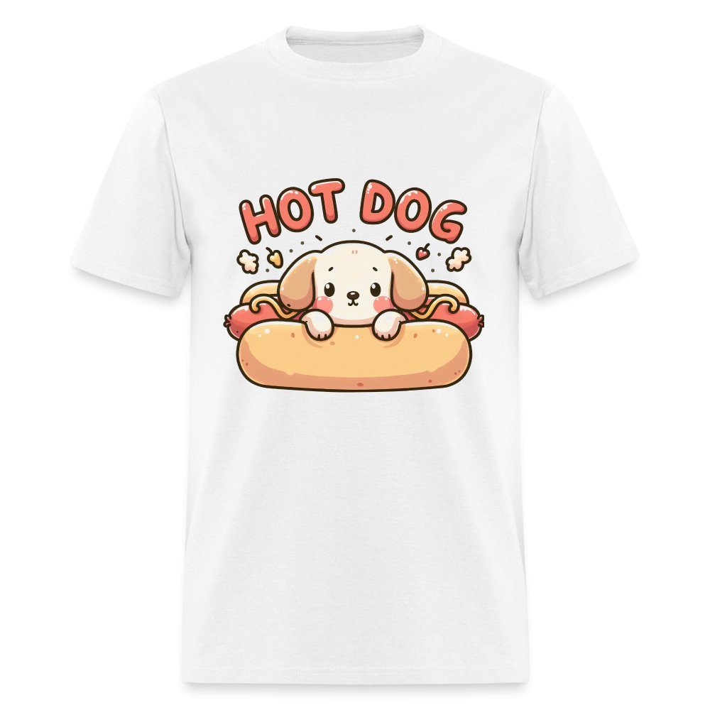 Hot Dog T-Shirt (Puppy inside Hot Dog Bun) - option1# - Unisex Classic T-Shirt | Fruit of the Loom 3930