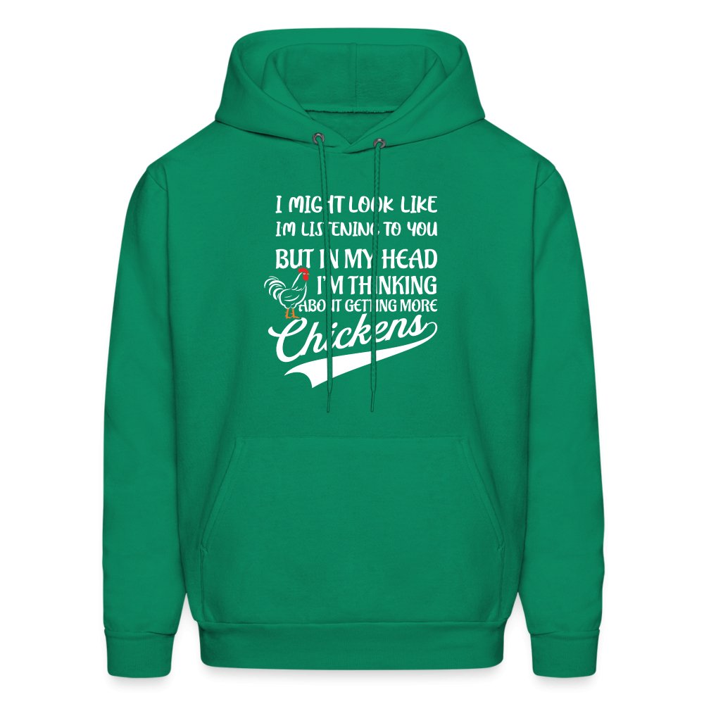 I Am Thinking About Getting More Chickens Hoodie (Backyard Chickens) - charcoal grey