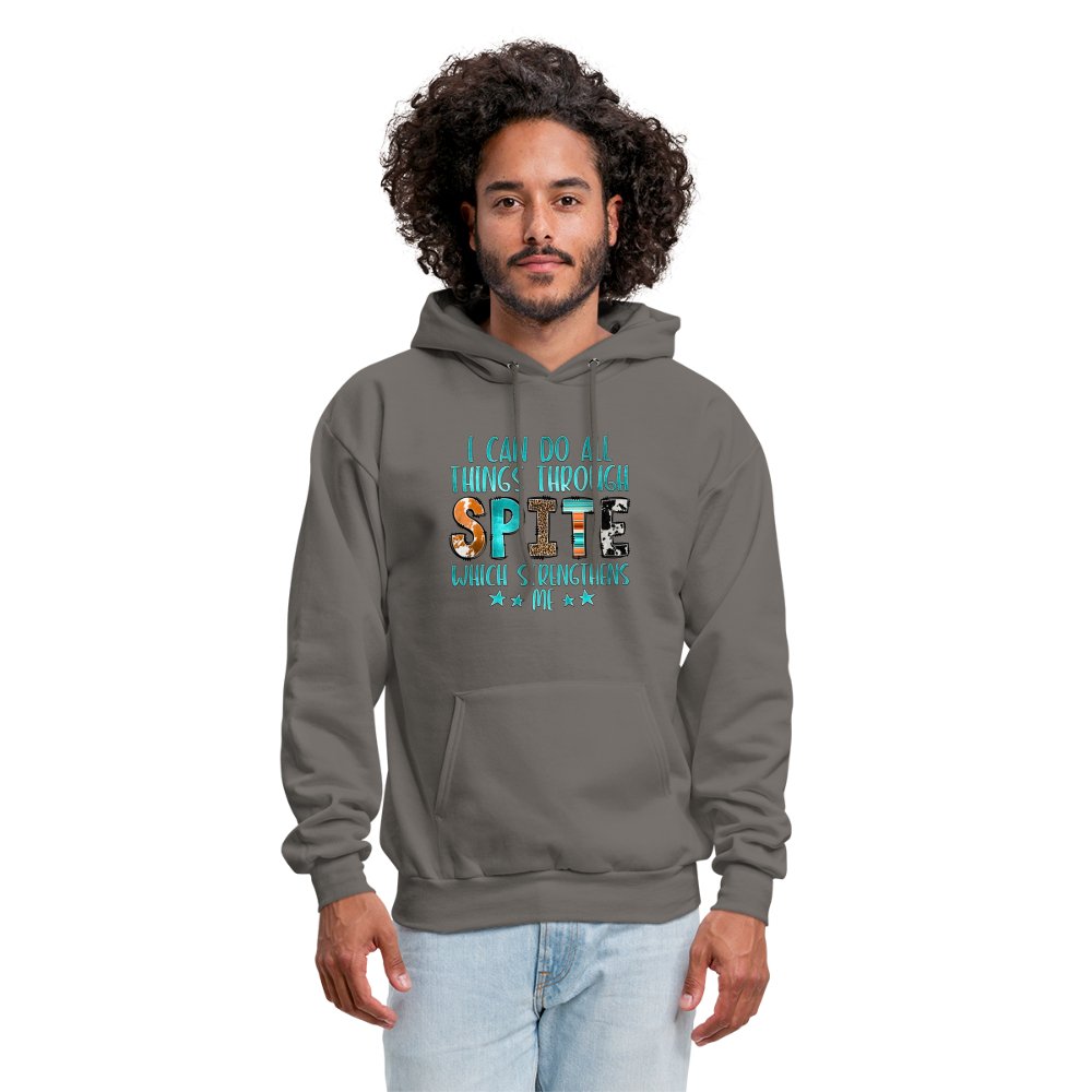 I Can Do All Things Through Spite Which Strengthens Me Hoodie - option1# - Men's Hoodie | Hanes P170