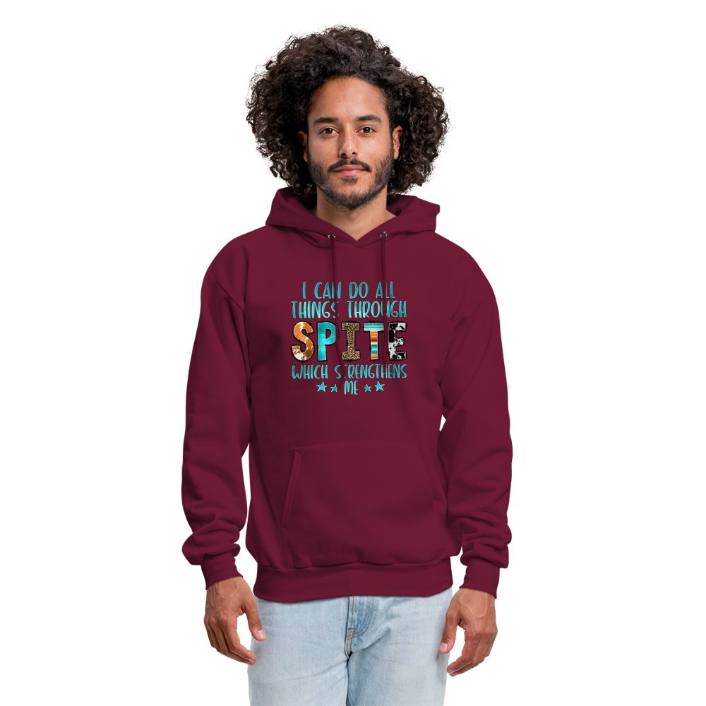 I Can Do All Things Through Spite Which Strengthens Me Hoodie - option1# - Men's Hoodie | Hanes P170