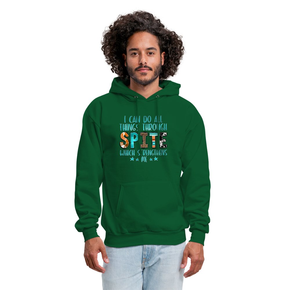 I Can Do All Things Through Spite Which Strengthens Me Hoodie - option1# - Men's Hoodie | Hanes P170