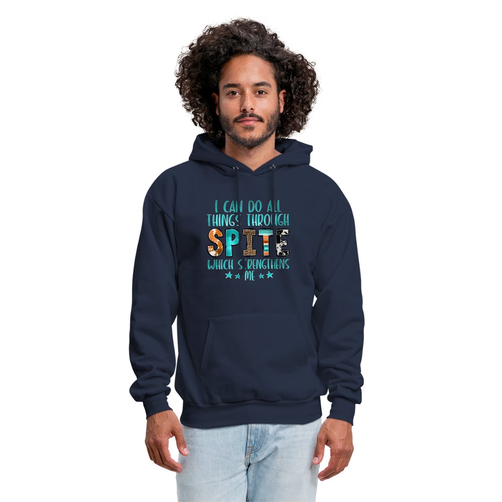 I Can Do All Things Through Spite Which Strengthens Me Hoodie - option1# - Men's Hoodie | Hanes P170