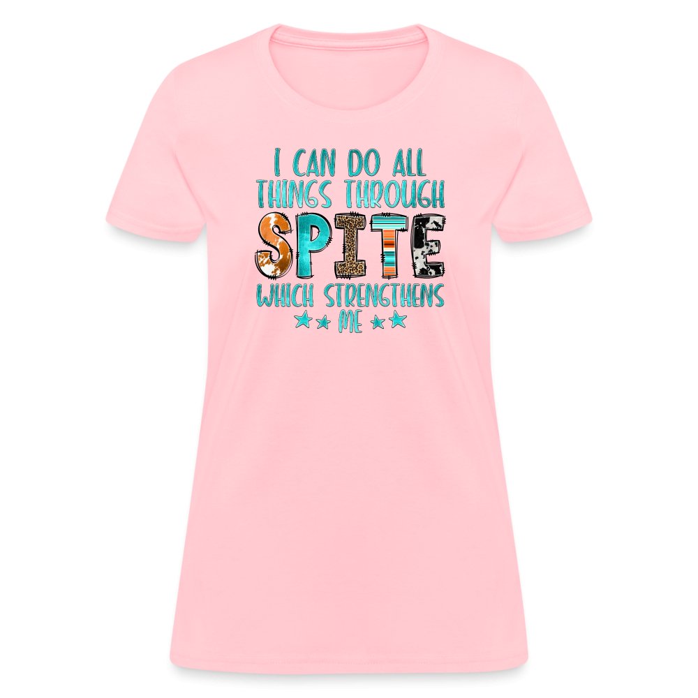 I can Do All Things Through Spite Which Strengthens Me Women's T-Shirt - option1# - Women's T-Shirt | Fruit of the Loom L3930R