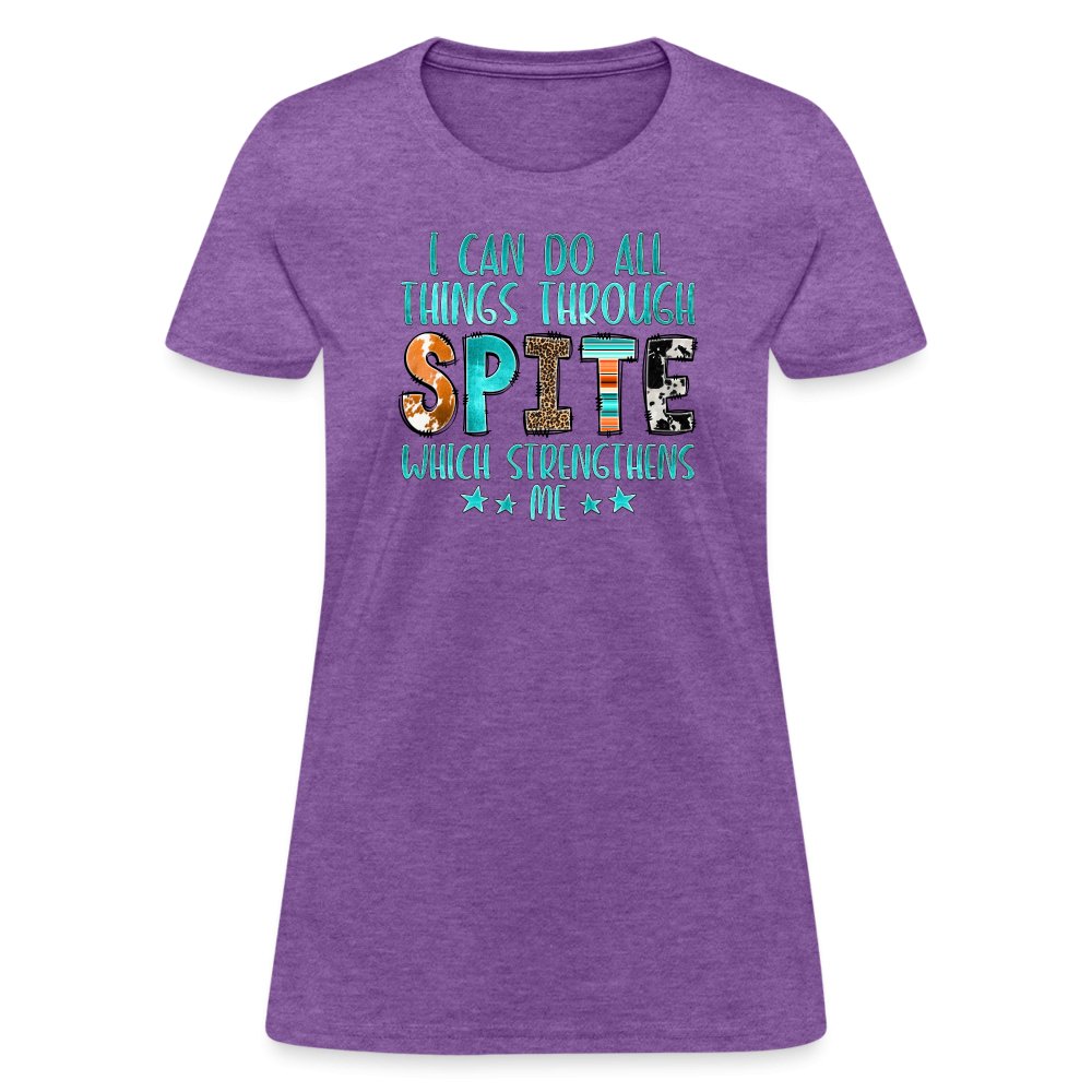 I can Do All Things Through Spite Which Strengthens Me Women's T-Shirt - option1# - Women's T-Shirt | Fruit of the Loom L3930R