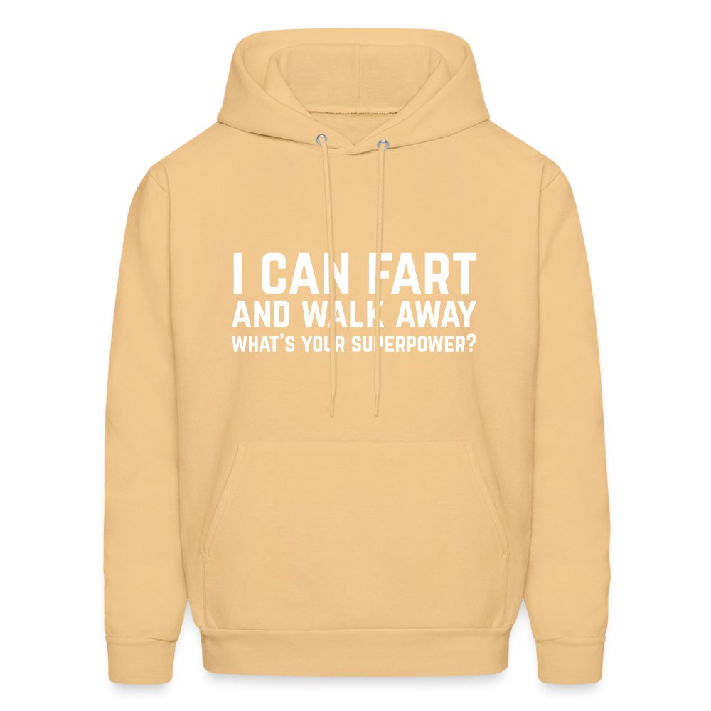 I Can Fart and Walk Away Hoodie (Superpower) - light yellow