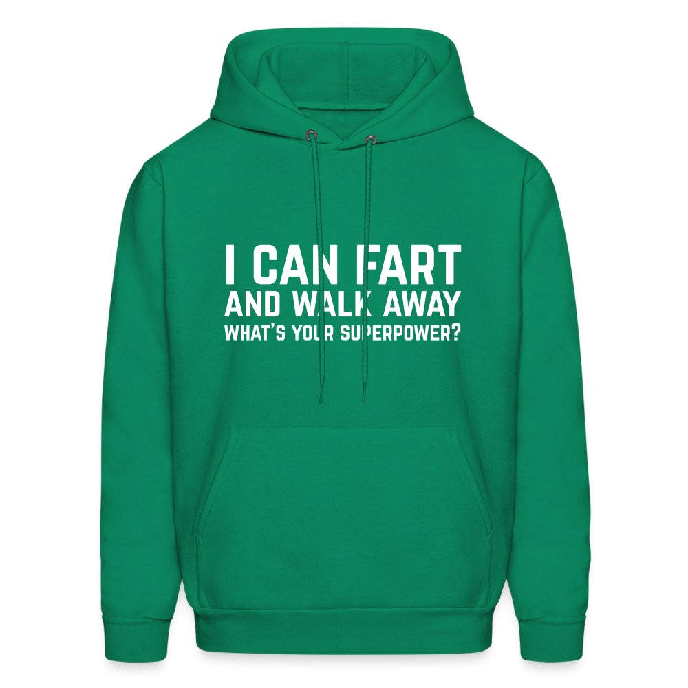 I Can Fart and Walk Away Hoodie (Superpower) - pale pink