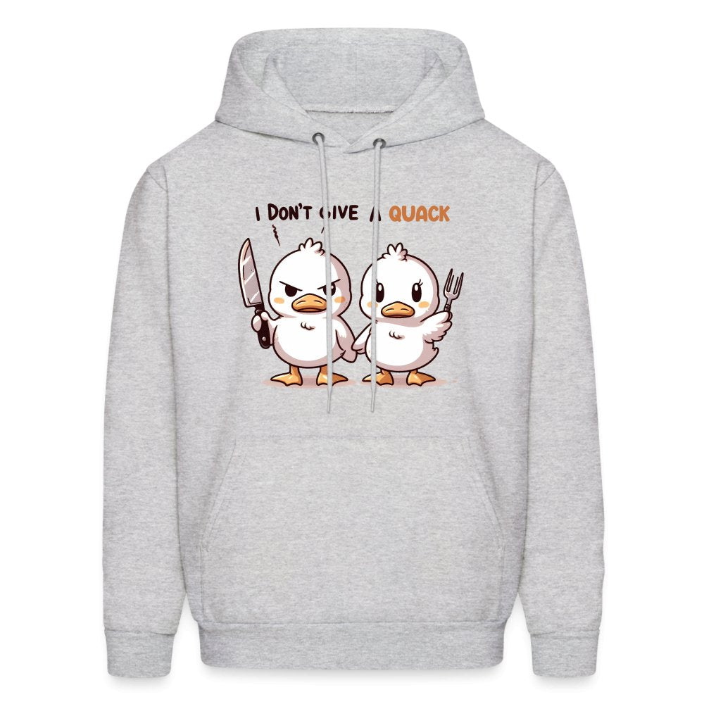 I Don't Give a Quack Hoodie (Ducks with Attitude) - option1# - Men's Hoodie | Hanes P170