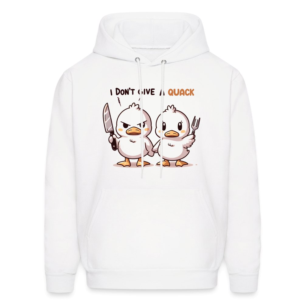 I Don't Give a Quack Hoodie (Ducks with Attitude) - option1# - Men's Hoodie | Hanes P170