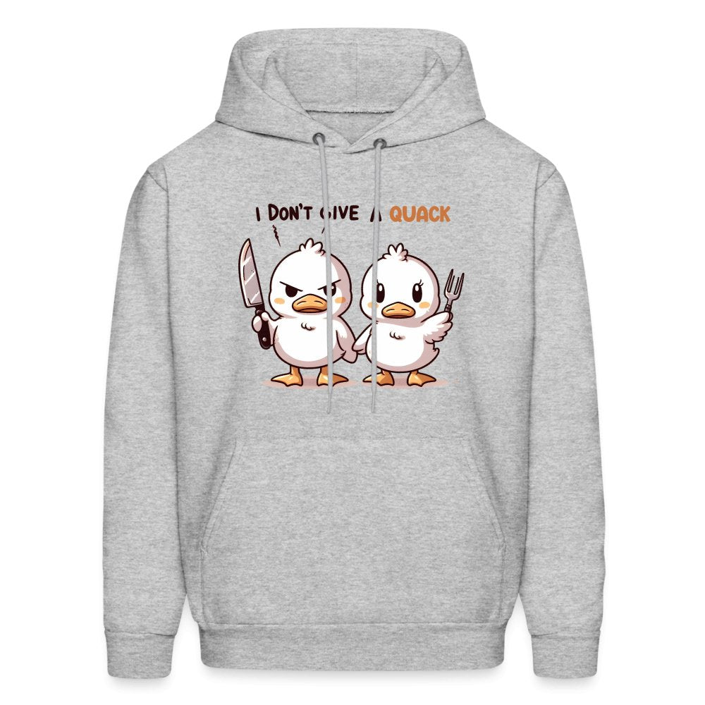 I Don't Give a Quack Hoodie (Ducks with Attitude) - option1# - Men's Hoodie | Hanes P170