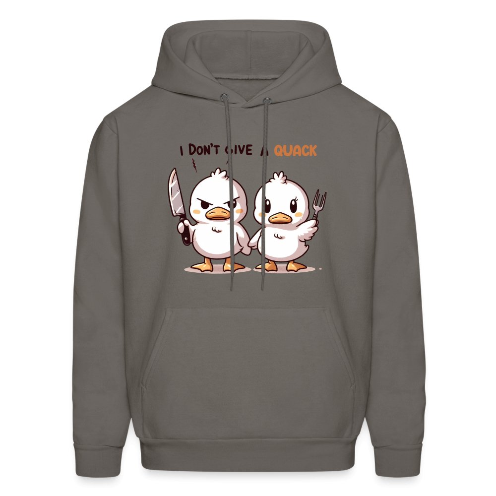 I Don't Give a Quack Hoodie (Ducks with Attitude) - option1# - Men's Hoodie | Hanes P170