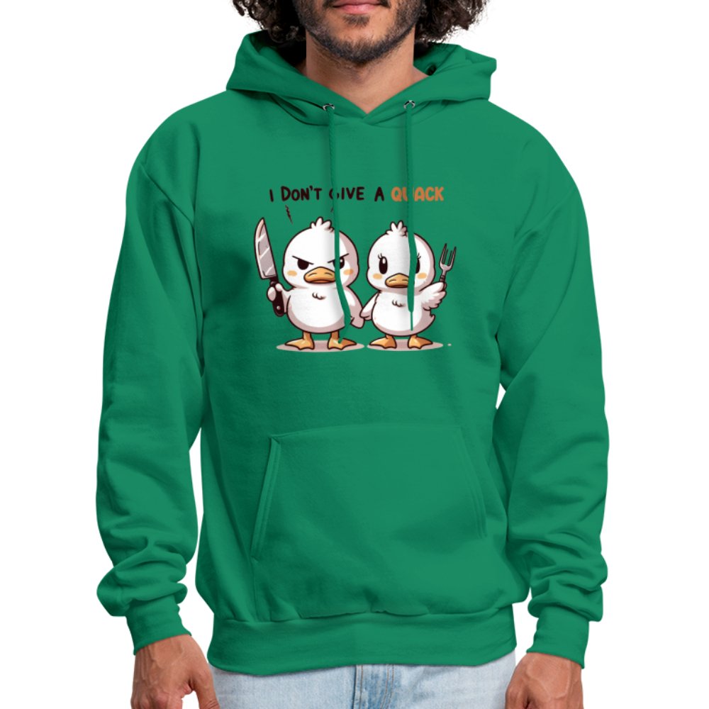 I Don't Give a Quack Hoodie (Ducks with Attitude) - option1# - Men's Hoodie | Hanes P170