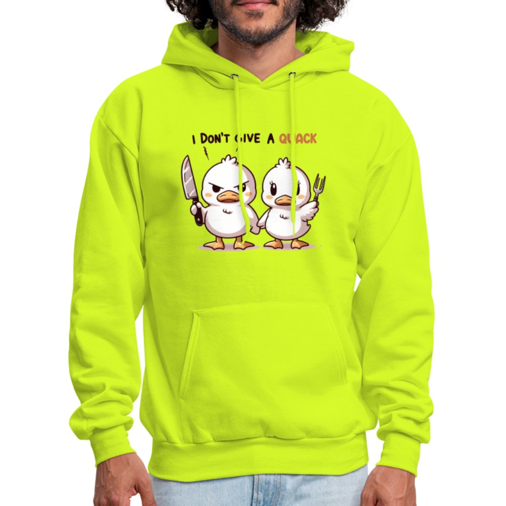 I Don't Give a Quack Hoodie (Ducks with Attitude) - option1# - Men's Hoodie | Hanes P170