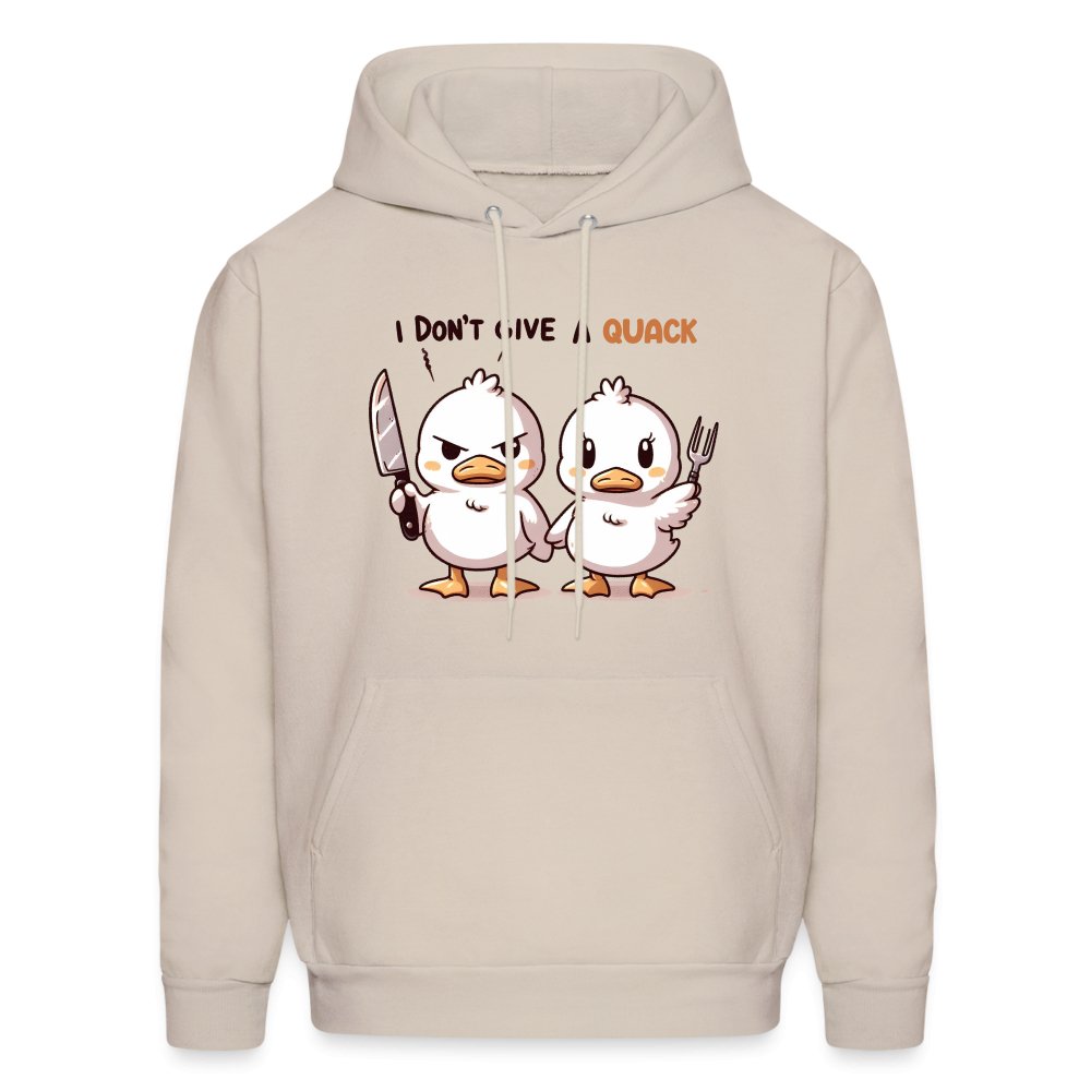 I Don't Give a Quack Hoodie (Ducks with Attitude) - option1# - Men's Hoodie | Hanes P170