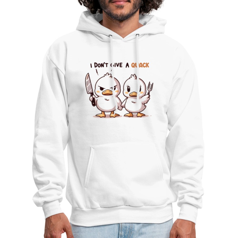 I Don't Give a Quack Hoodie (Ducks with Attitude) - option1# - Men's Hoodie | Hanes P170