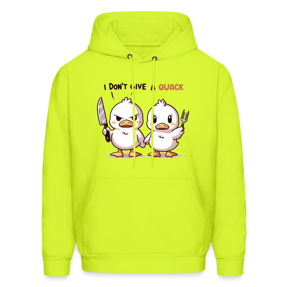 I Don't Give a Quack Hoodie (Ducks with Attitude) - option1# - Men's Hoodie | Hanes P170