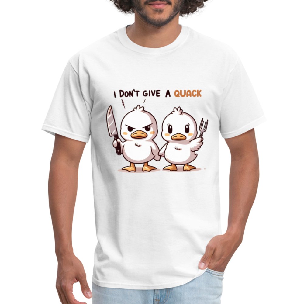 I Don't Give a Quack T-Shirt (Ducks with Attitude) - option1# - Unisex Classic T-Shirt | Fruit of the Loom 3930