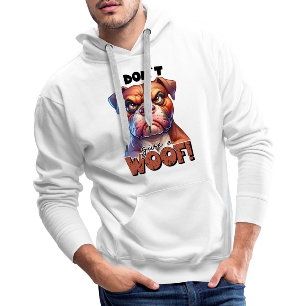 I Don't Give a Woof (Grumpy Dog with Attitude) Men’s Premium Hoodie - option1# - Men’s Premium Hoodie | Spreadshirt 20