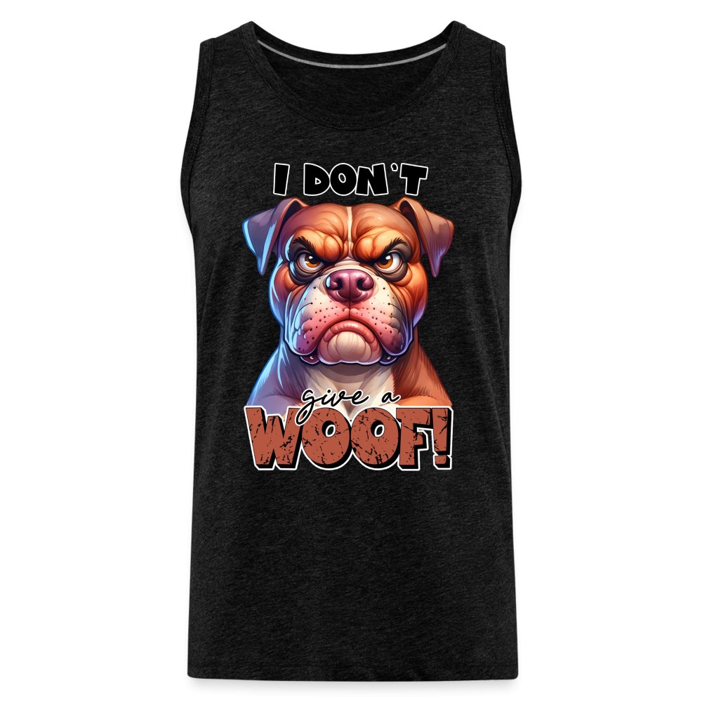 I Don't Give a Woof (Grumpy Dog with Attitude) Men’s Premium Tank Top - option1# - Men’s Premium Tank | Spreadshirt 916