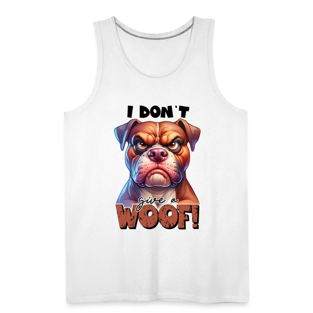 I Don't Give a Woof (Grumpy Dog with Attitude) Men’s Premium Tank Top - option1# - Men’s Premium Tank | Spreadshirt 916