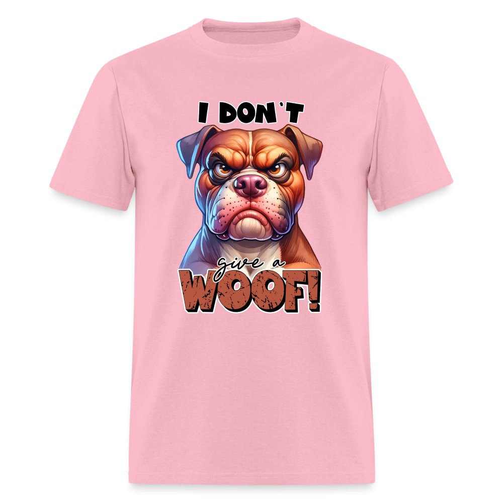 I Don't Give a Woof (Grumpy Dog with Attitude) T-Shirt - option1# - Unisex Classic T-Shirt | Fruit of the Loom 3930