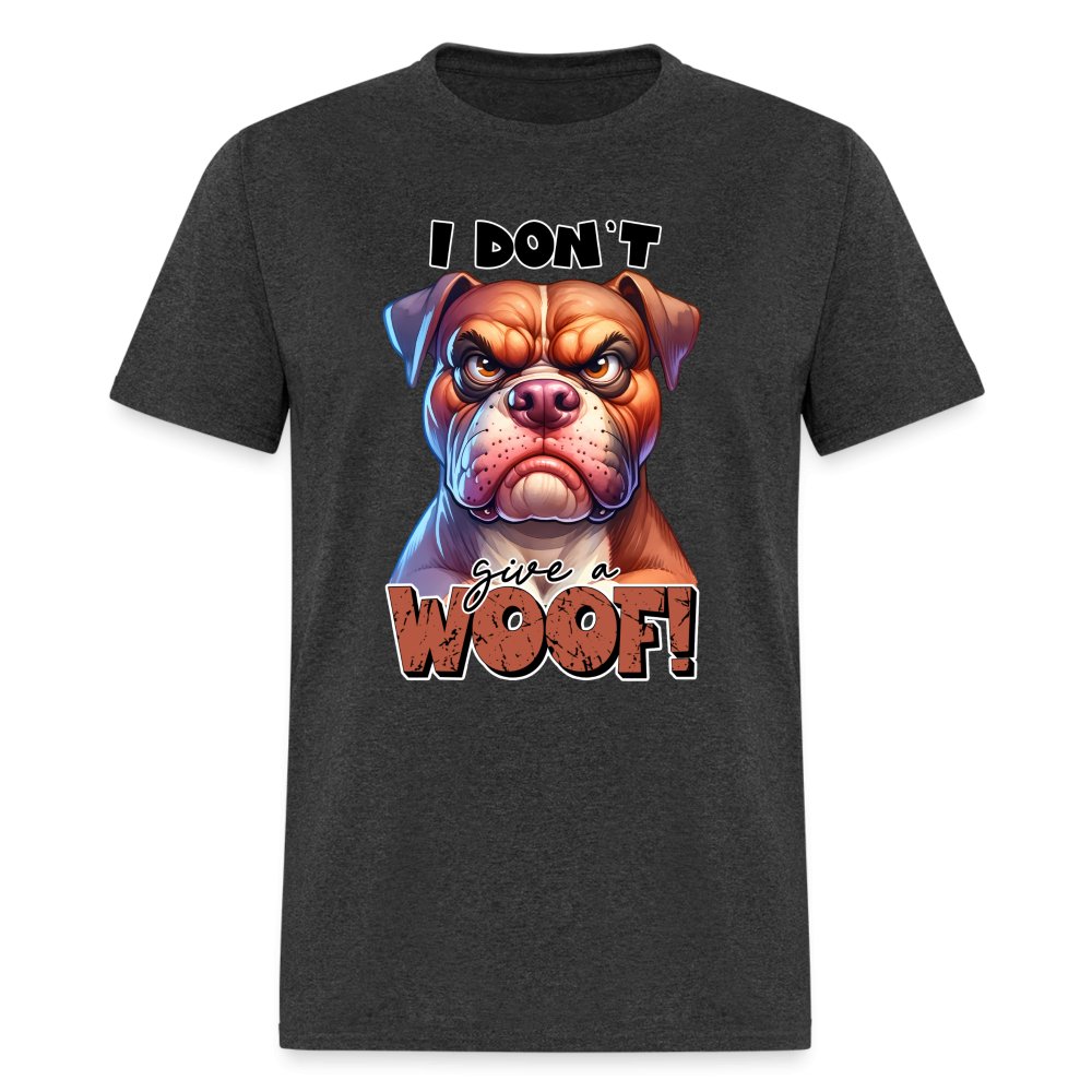 I Don't Give a Woof (Grumpy Dog with Attitude) T-Shirt - option1# - Unisex Classic T-Shirt | Fruit of the Loom 3930